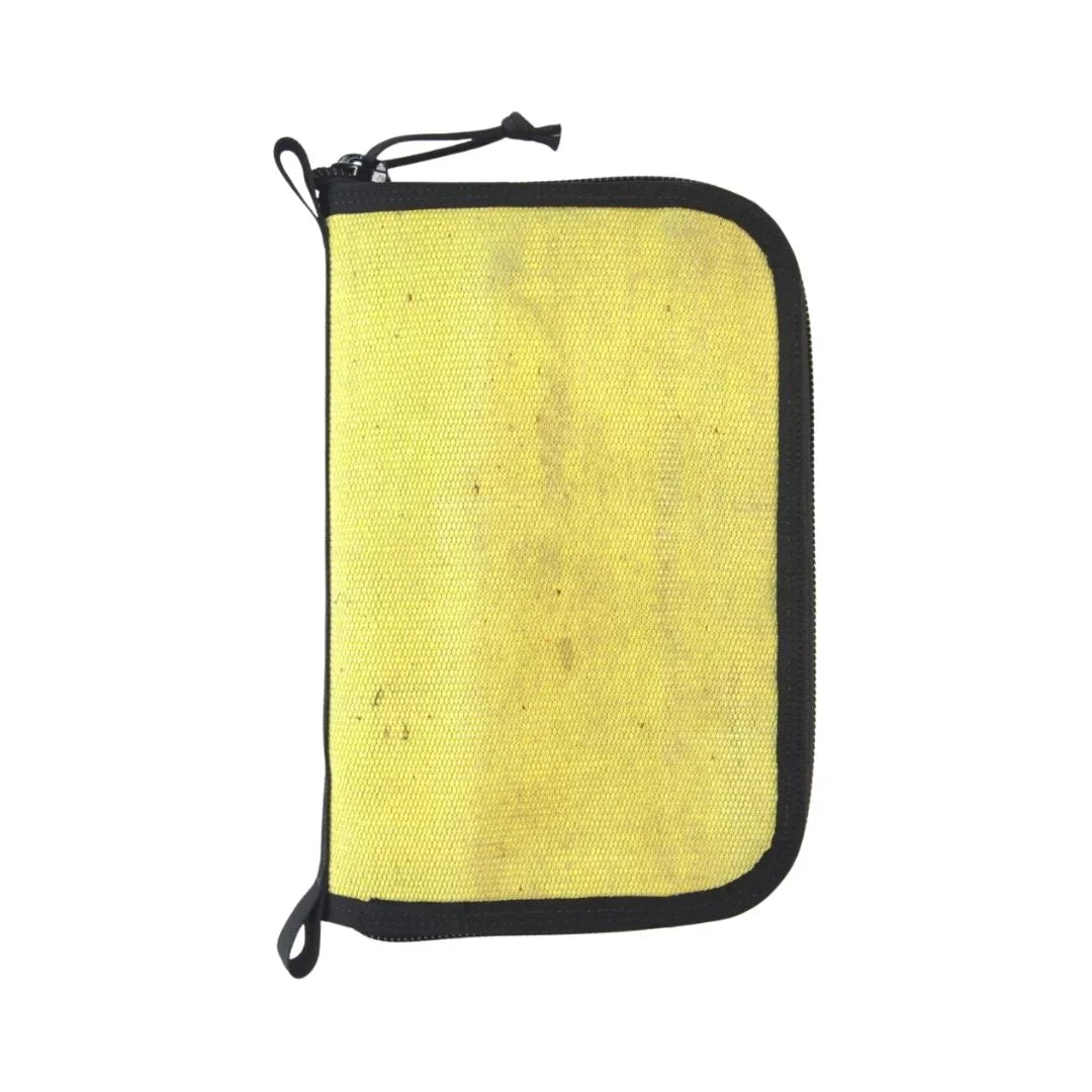 Recycled Firefighter's Vintage Yellow and Black Major Dopp Bag Large. Quality tactical gear built for demanding professional use.