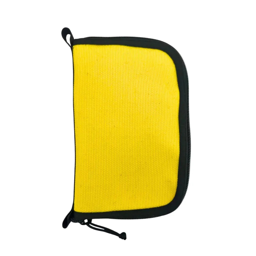 Professional Major Dopp Bag Large featuring Yellow and Black by Recycled Firefighter. Honors first responder service with durability.