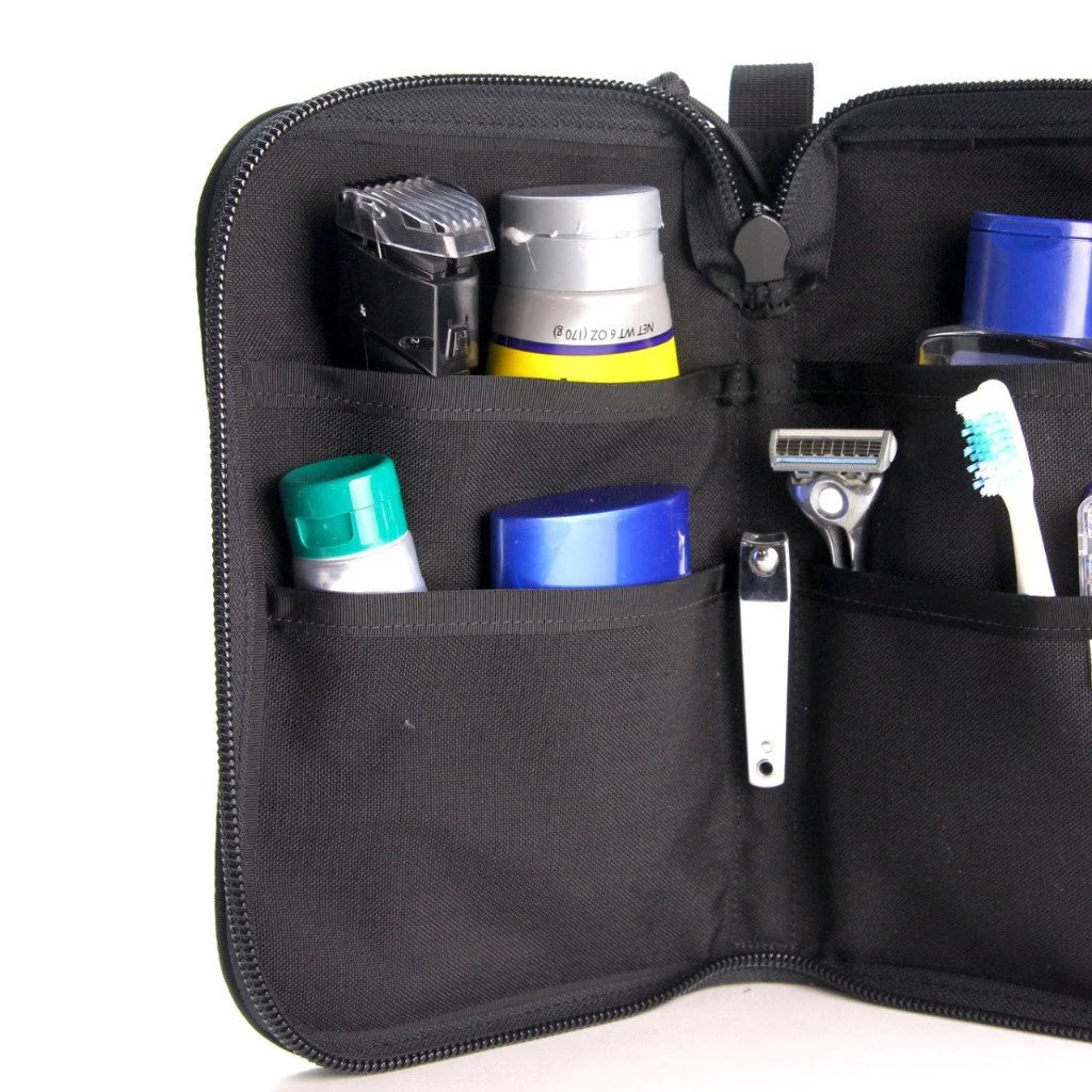 Professional Major Dopp Bag Large by Recycled Firefighter. Honors first responder service with durability.