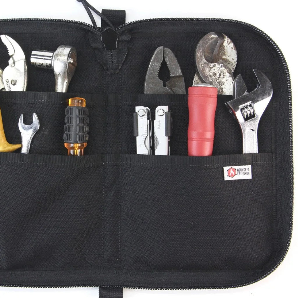 Professional Major Dopp Bag Large by Recycled Firefighter. Honors first responder service with durability.