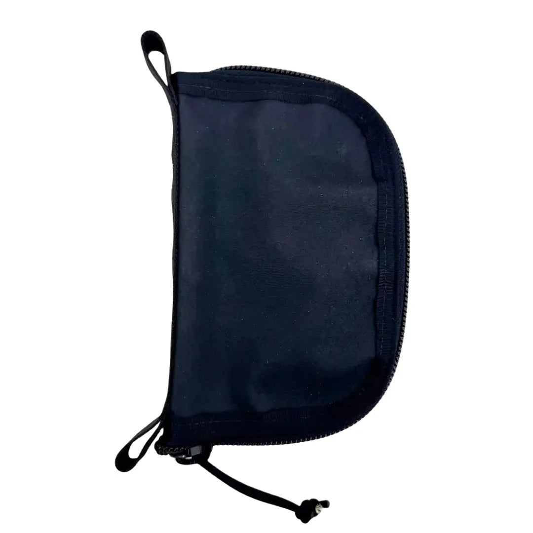 Major Dopp Bag Small by Recycled Firefighter - Black Hypalon and Black. Reliable tactical gear for professional daily operations.