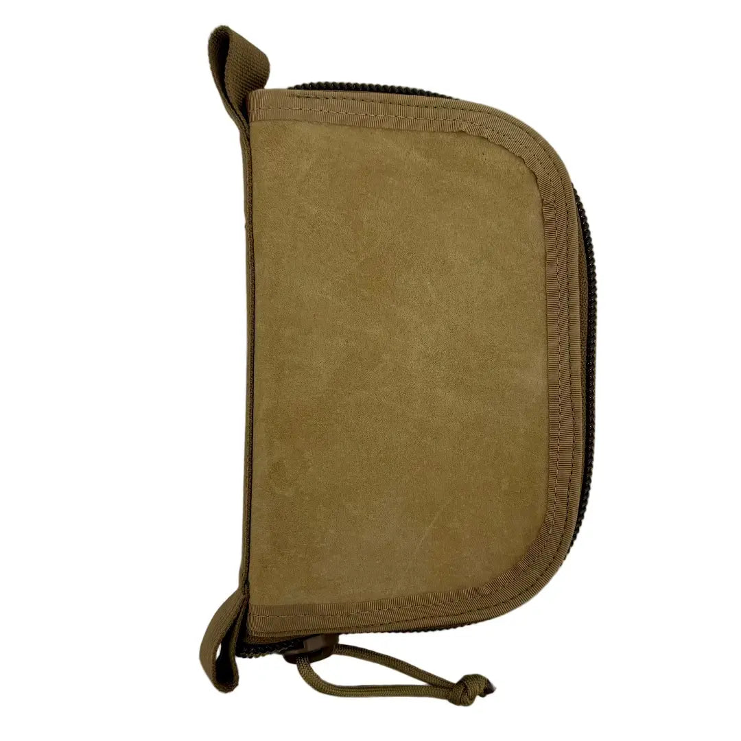 Recycled Firefighter presents the Major Dopp Bag Small in Coyote Leather and Coyote. Professional design meets everyday durability.