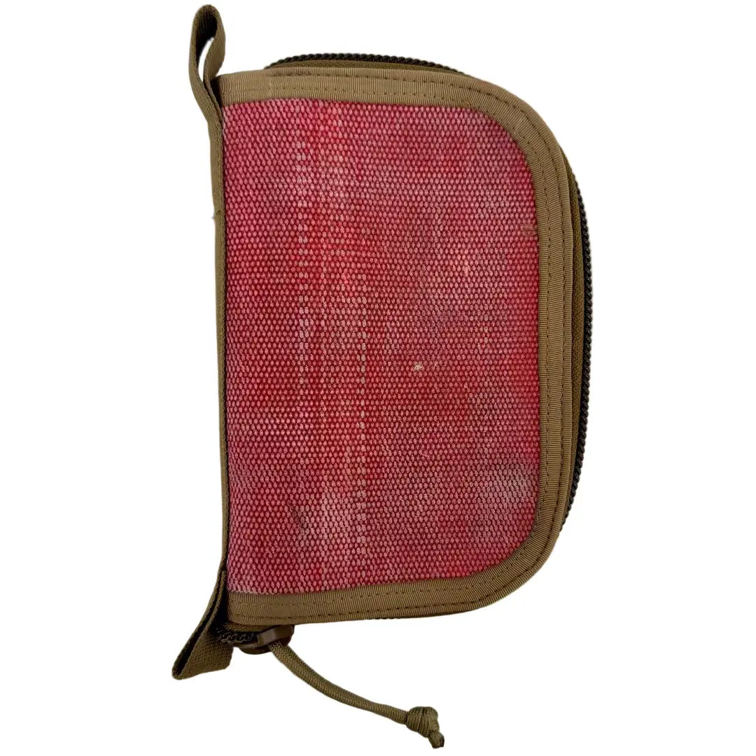 The Vintage Red and Coyote Major Dopp Bag Small by Recycled Firefighter. Quality construction meets professional tactical requirements for demanding operations.