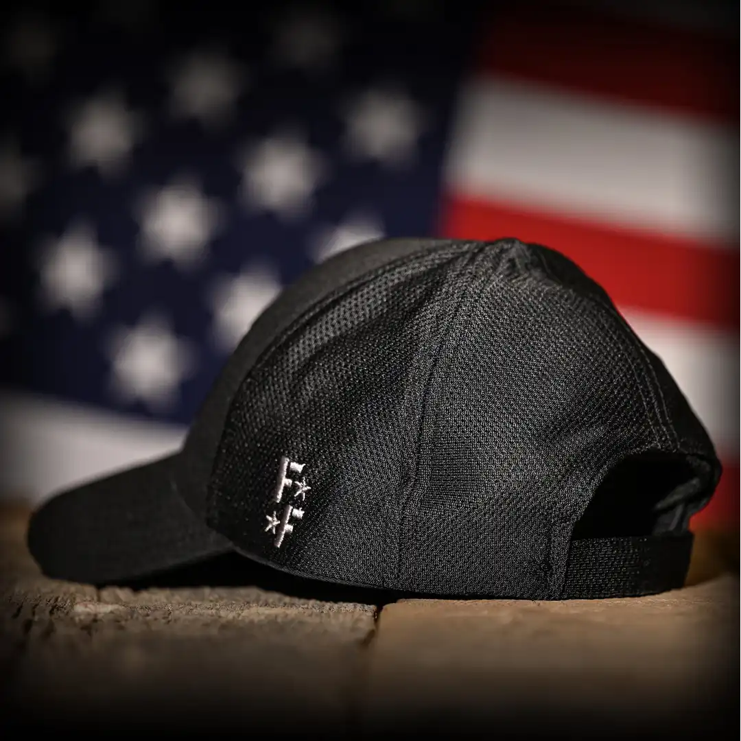 Midnight Black American Flag Ball Cap