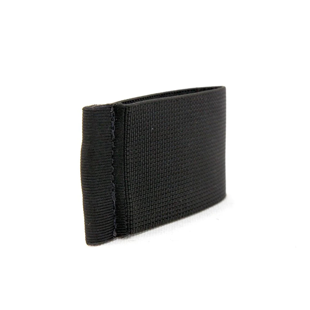 Minimalist Elastic Card Band Wallet by Recycled Firefighter. Quality tactical gear celebrating first responder heritage.
