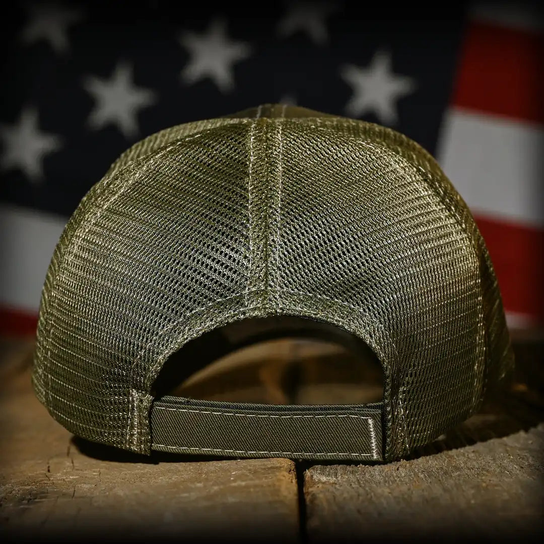 MultiCam Flag Patch OD Green Ball Cap
