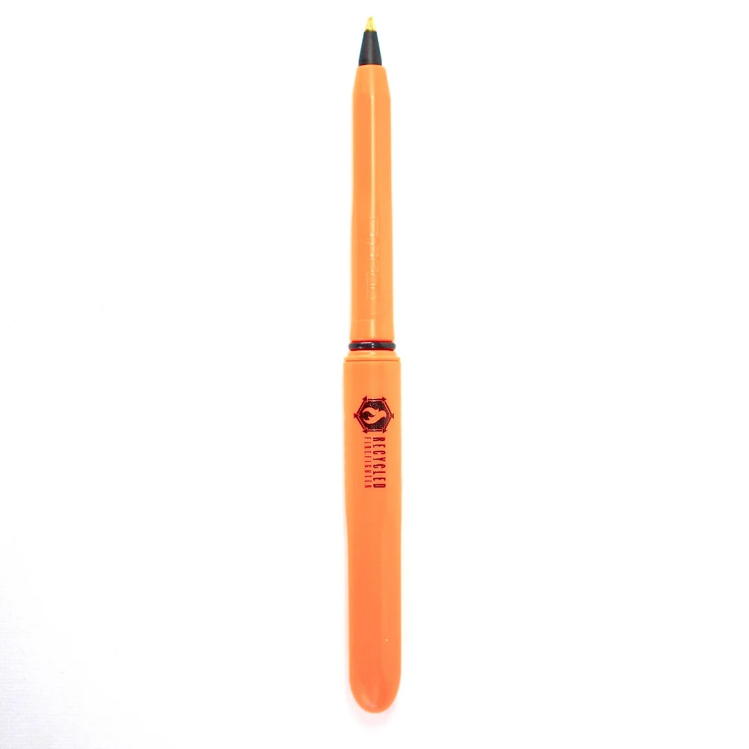 Professional Pokka Pen featuring orange by Recycled Firefighter. Honors first responder service with durability.