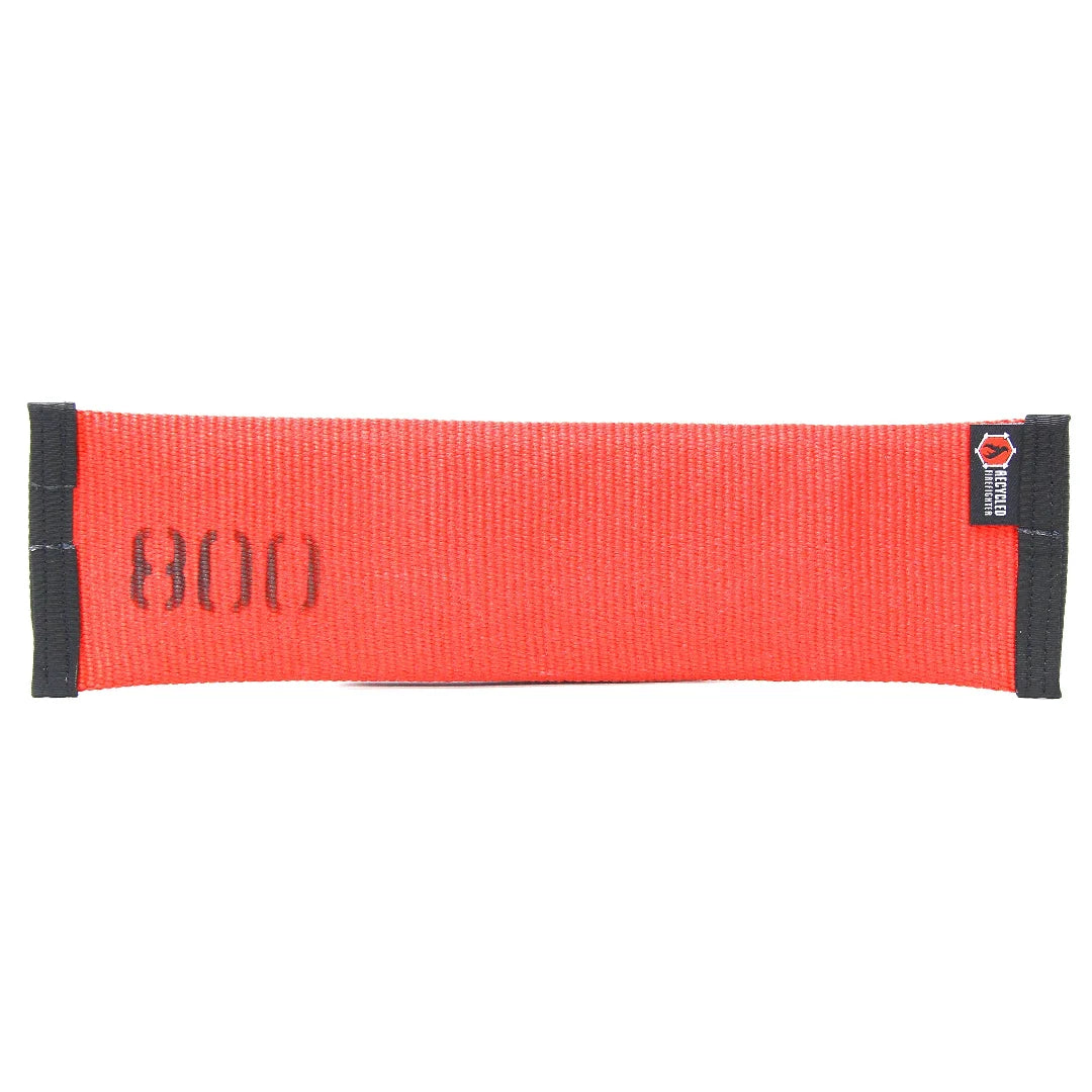 red-black Recycled Fire Hose Dog Fetch Toy Regular by Recycled Firefighter. Quality tactical gear celebrating first responder heritage.