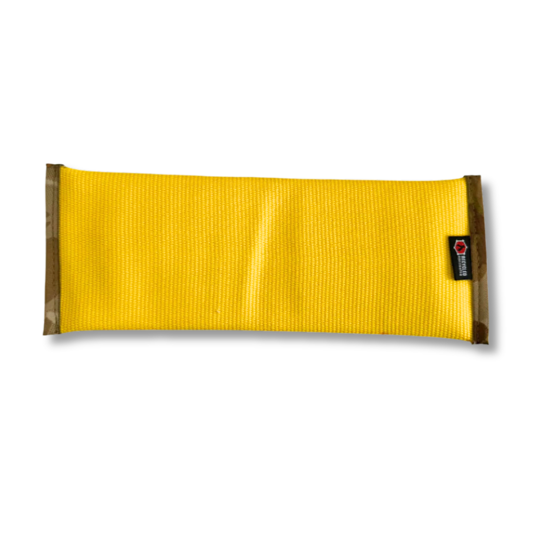 Recycled Fire Hose Dog Fetch Toy - XL in Yellow Desertcam Recycledfirefighter