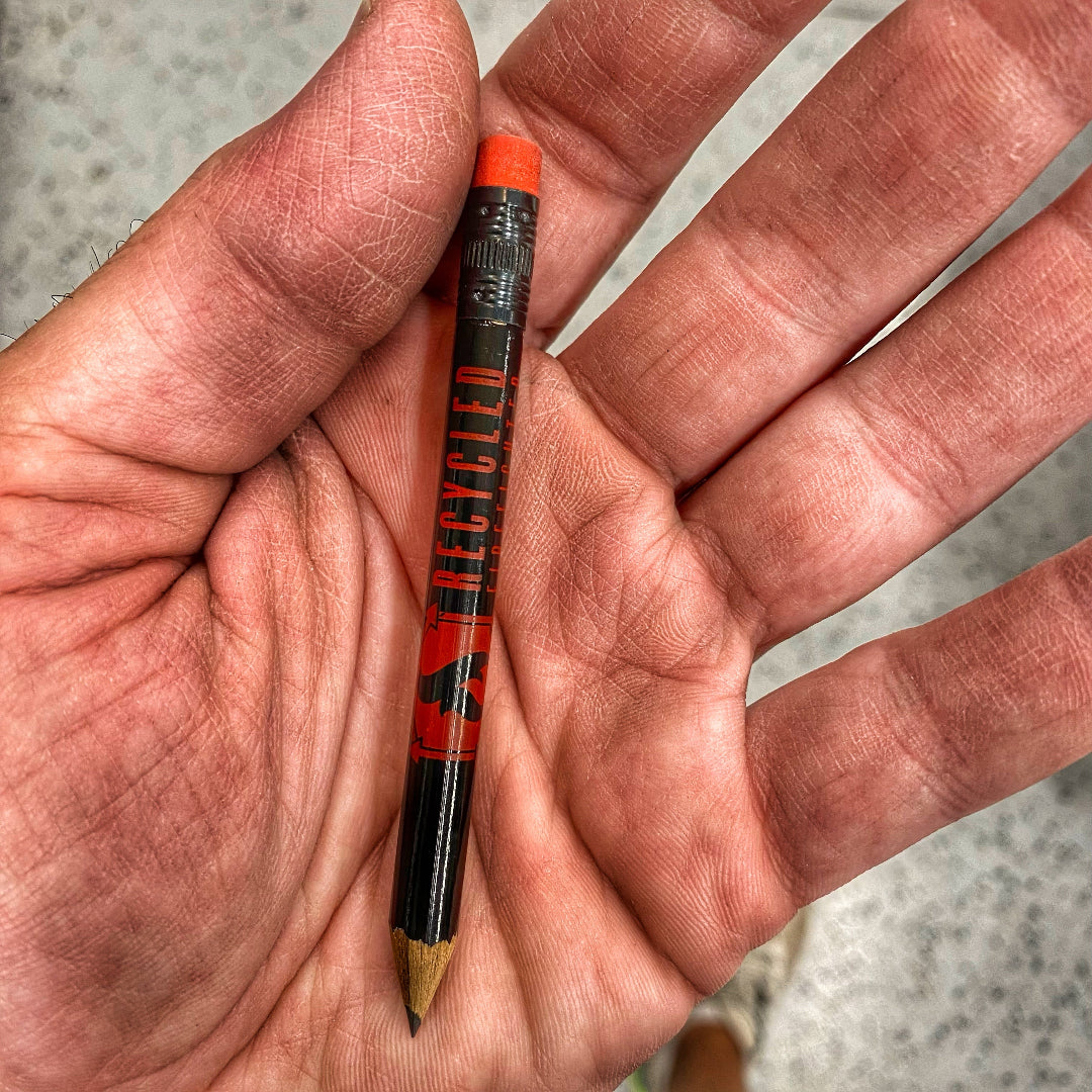 Recycled Firefighter Black Pencil