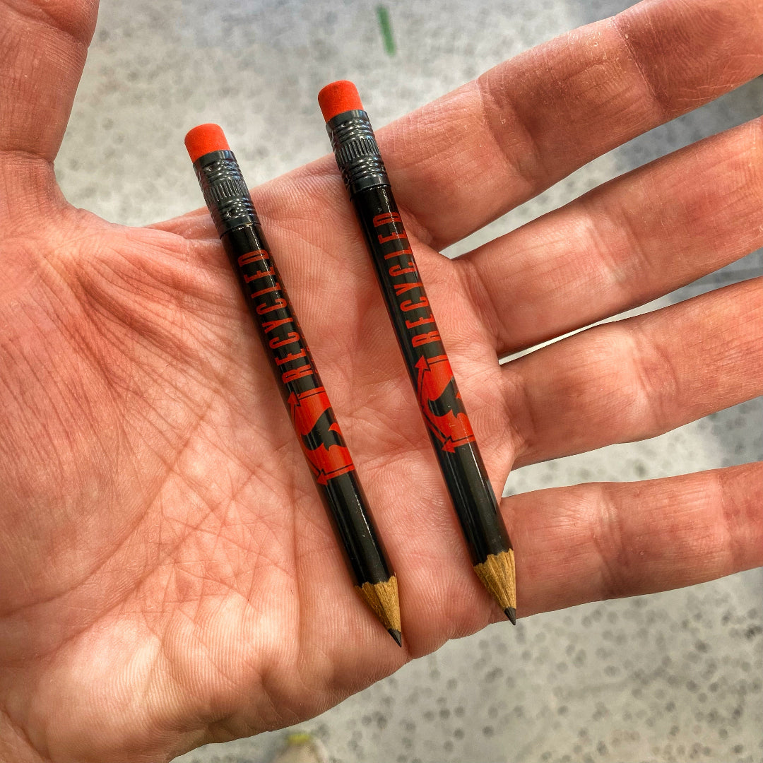 Recycled Firefighter Black Pencil
