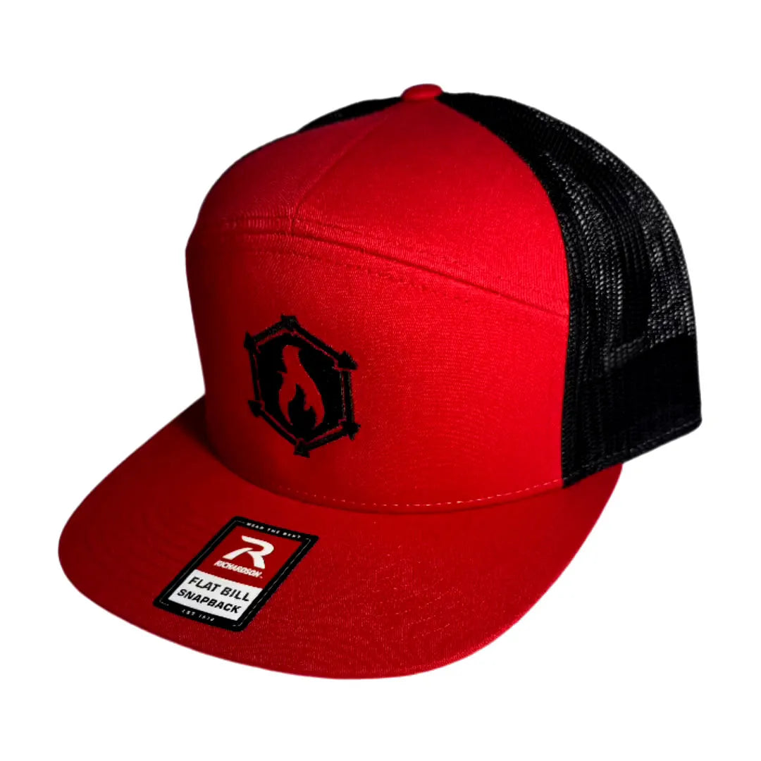 The Black-Red edition Recycled Firefighter Logo Hat from Recycled Firefighter. Tactical quality designed for demanding professionals.