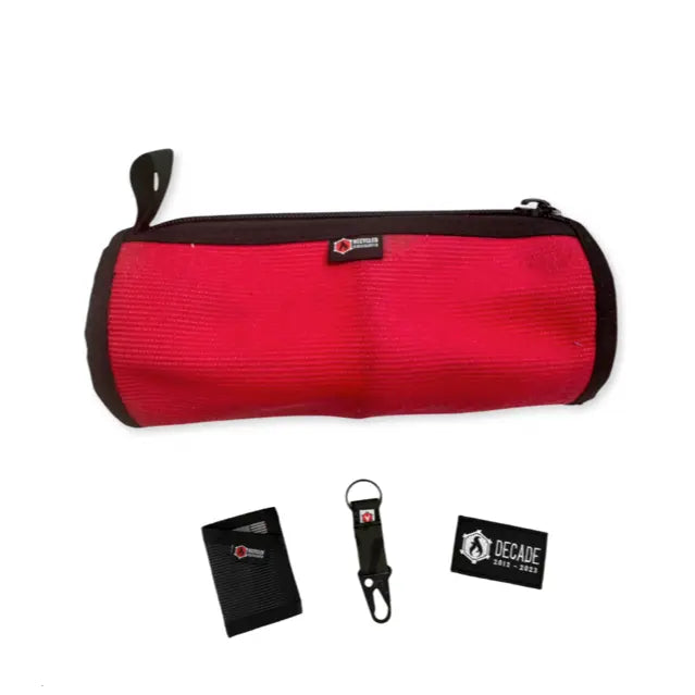 Weekly Drop Box Red Dopp Bundle from Recycled Firefighter. Professional tactical construction for everyday operations.