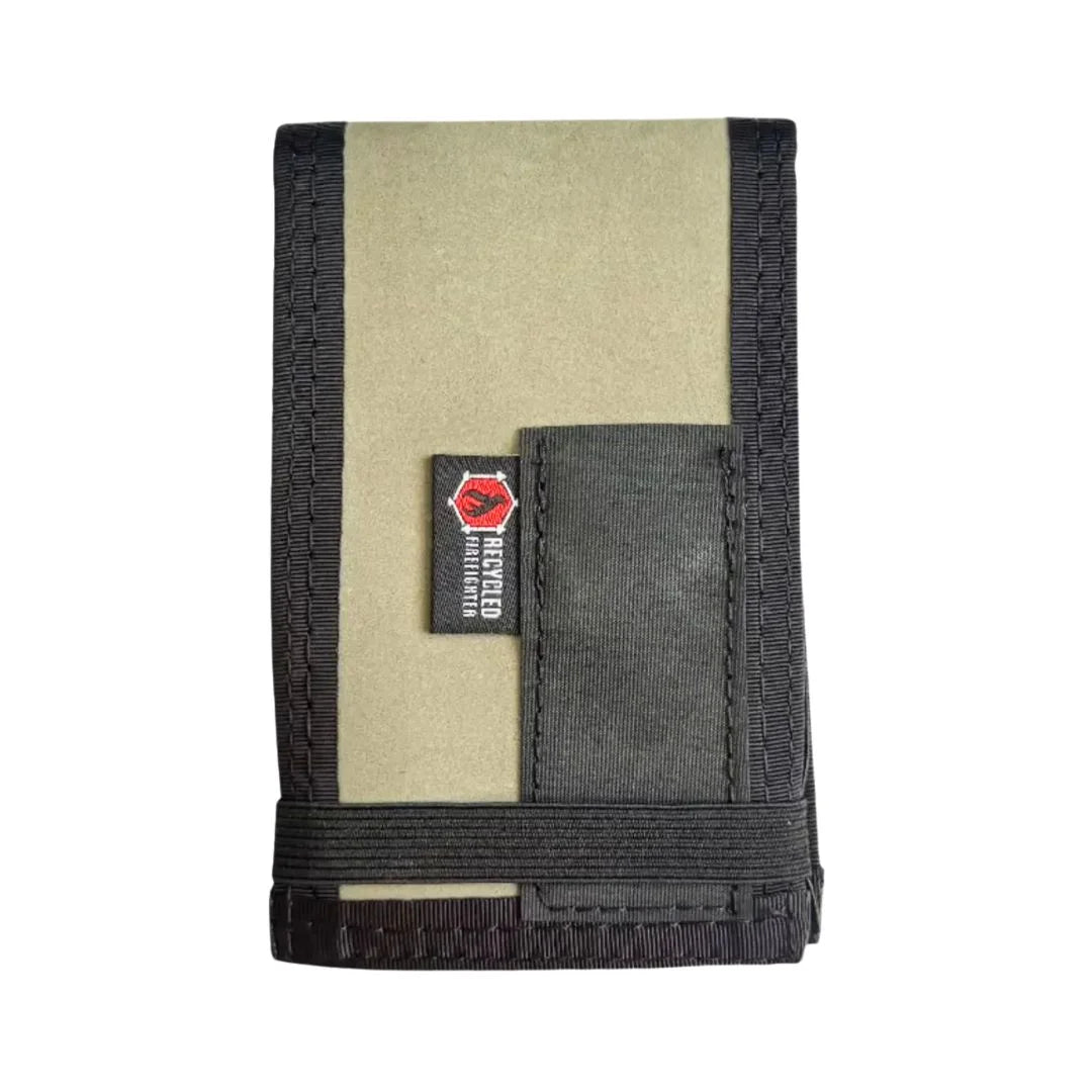 Recycled Firefighter's Grey and Leather Rite In The Rain Notebook Cover. Quality tactical gear built for demanding professional use.