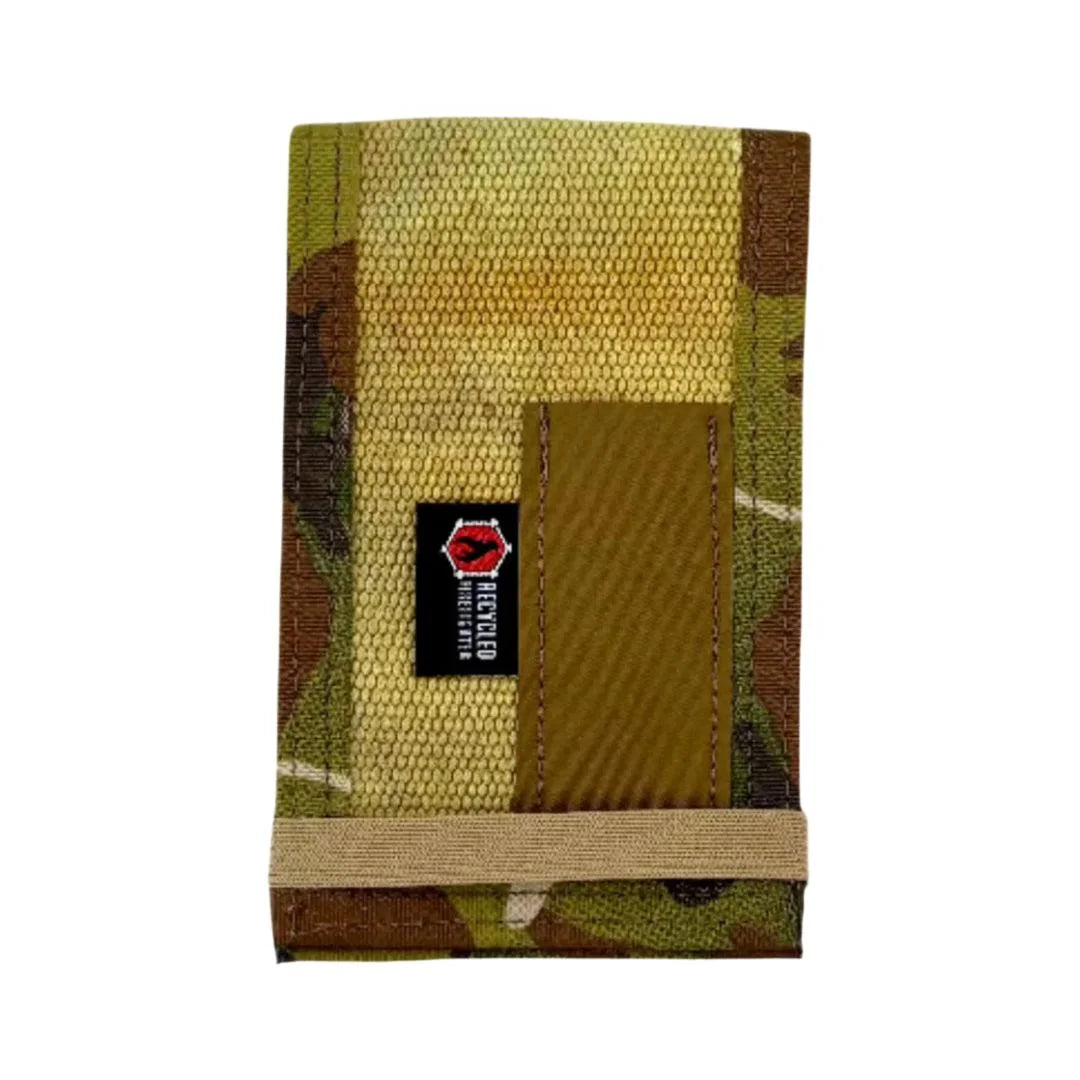 Professional-grade Rite In The Rain Notebook Cover in Vintage Yellow and Multicam from Recycled Firefighter. Quality tactical design for first responders.