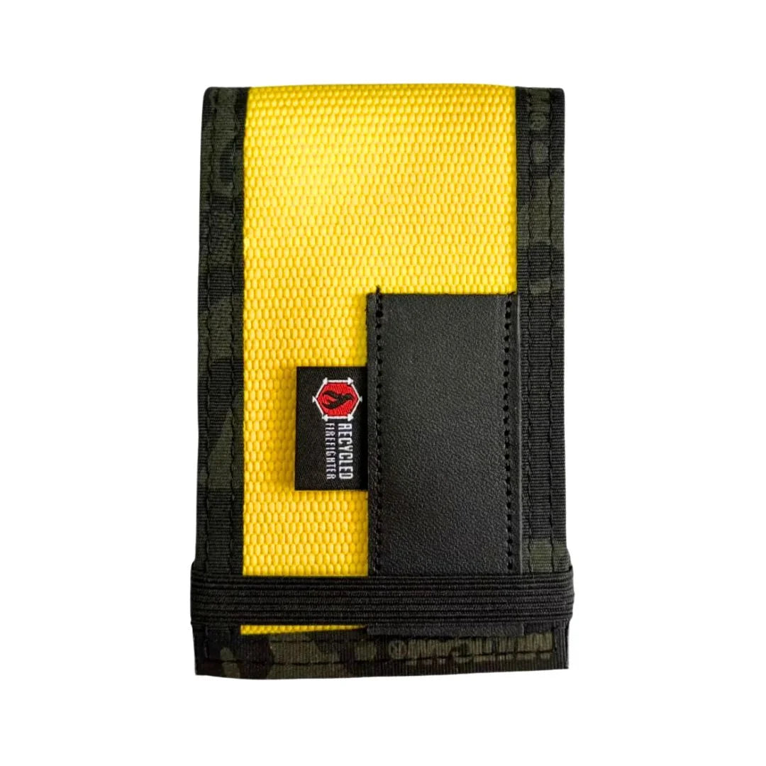 The Yellow and Multicamblack edition Rite In The Rain Notebook Cover from Recycled Firefighter. Tactical quality designed for demanding professionals.