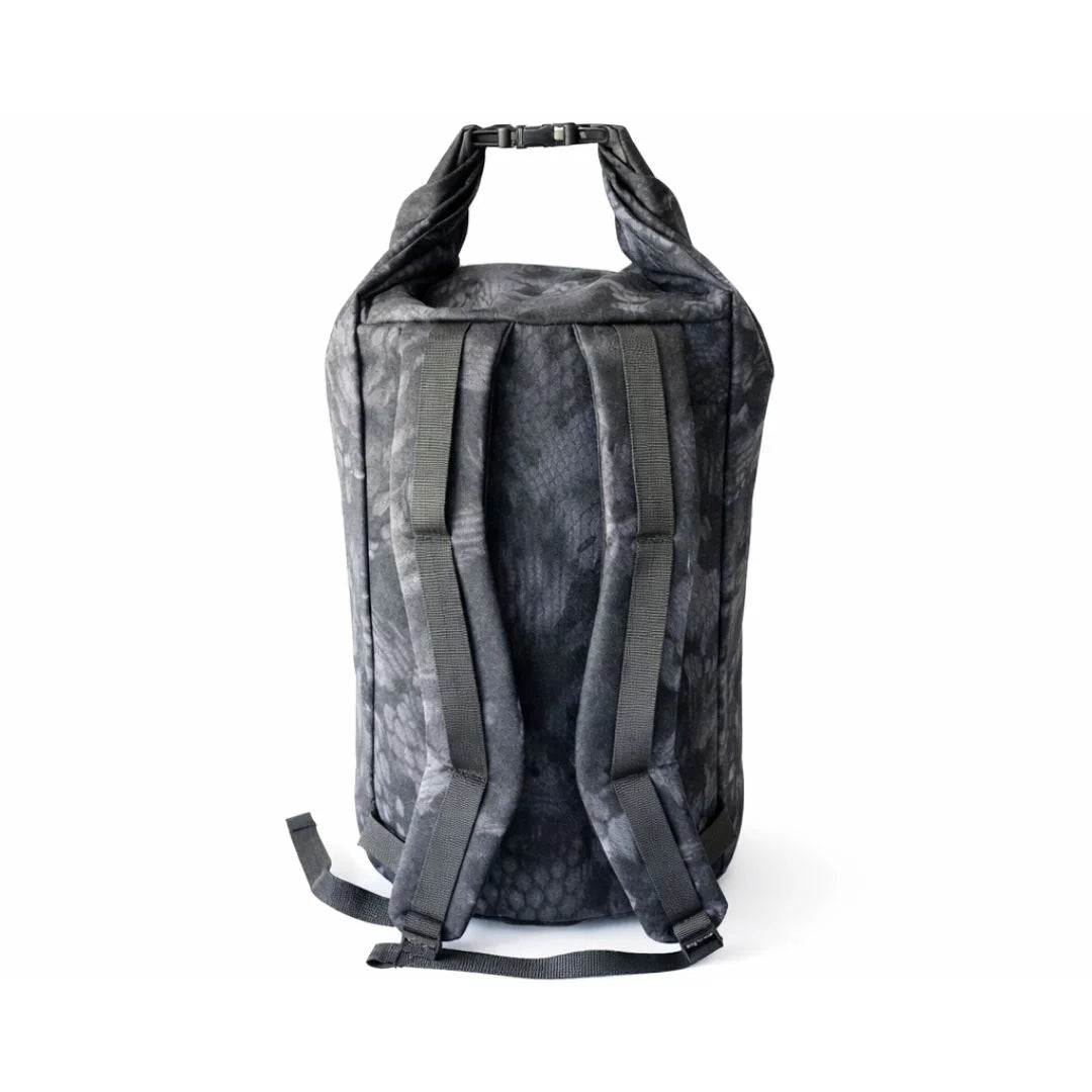 Professional Roll Top Duffle Backpack featuring Typhon by Recycled Firefighter. Honors first responder service with durability.