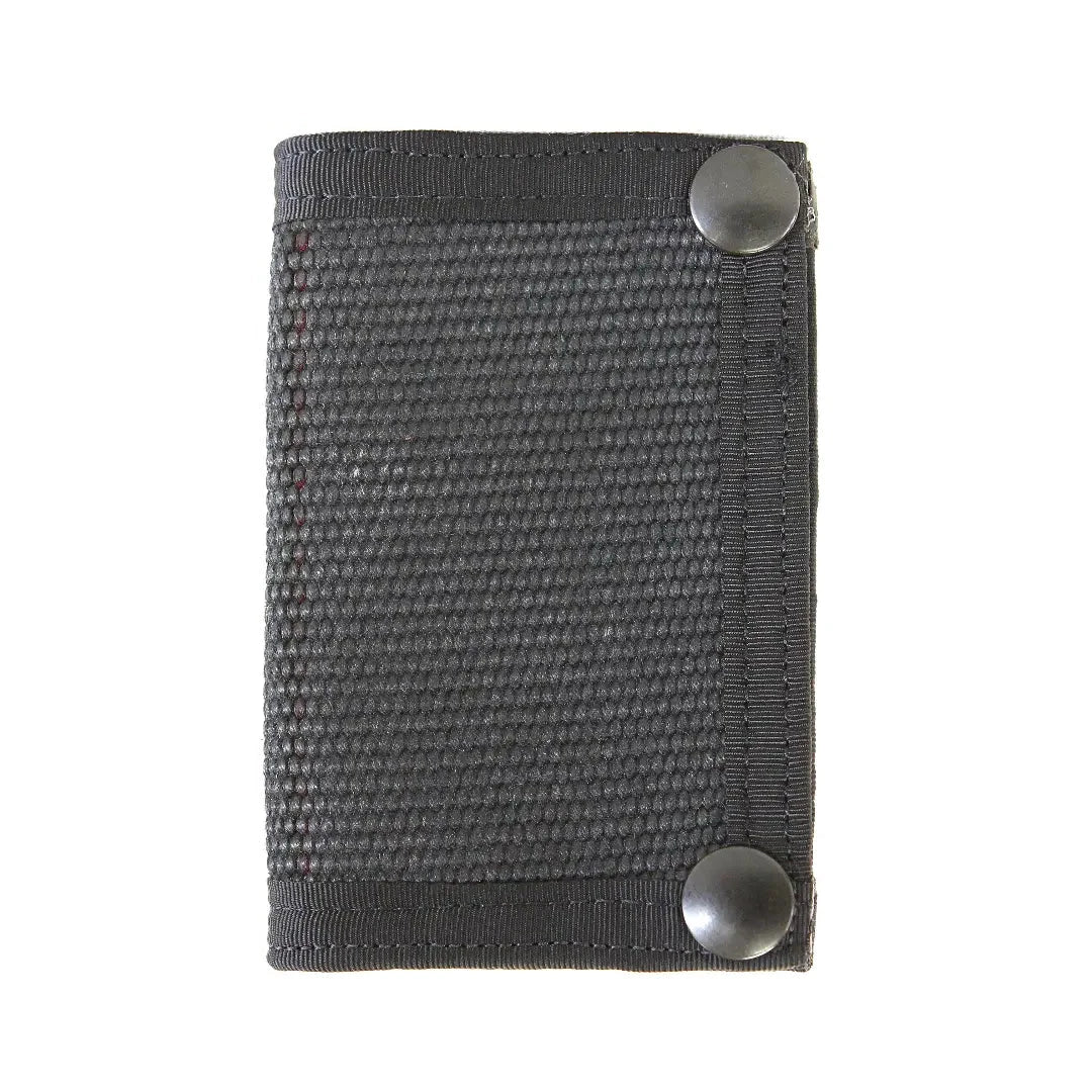 The black hose edition Rookie Snap Wallet from Recycled Firefighter. Tactical quality designed for demanding professionals.