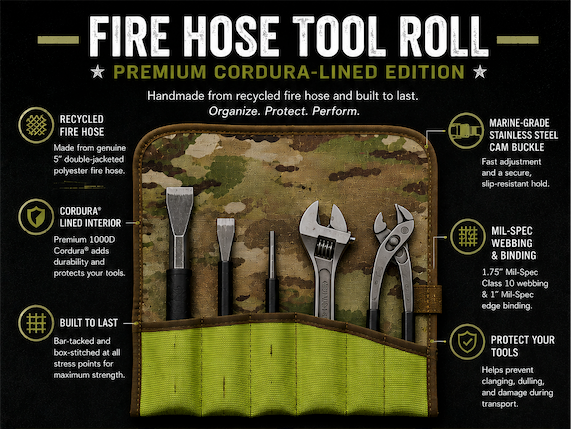 Fire Hose Tool Roll - Premium - Recycled Firefighter - view 4