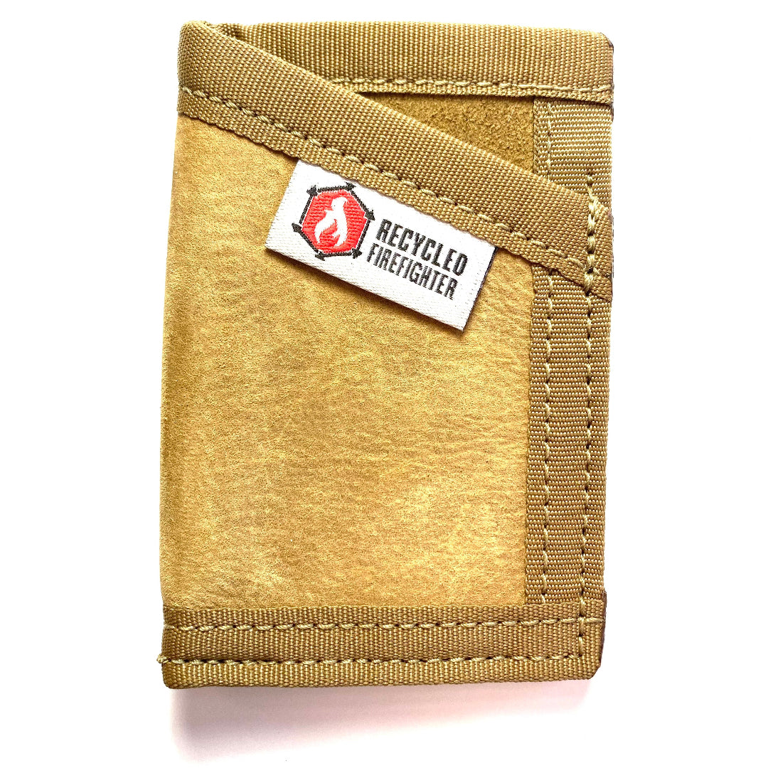 COYOTE & COYOTE Sergeant Wallet - Combat Boot Leather Edition Wallet Recycled Firefighter