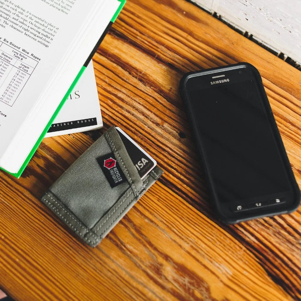 Sergeant Nylon Wallet by Recycled Firefighter. Durable nylon construction organizes cards and cash for daily professional use.