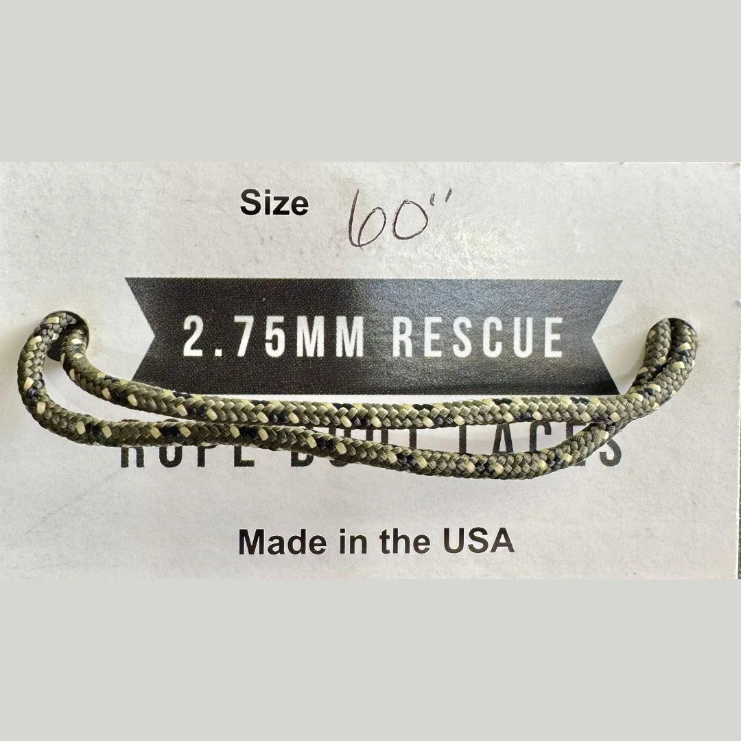 Recycled Firefighter's Sterling Rope Boot Laces in Sterling Rope Boot Laces. Built tough for demanding professional and tactical applications.