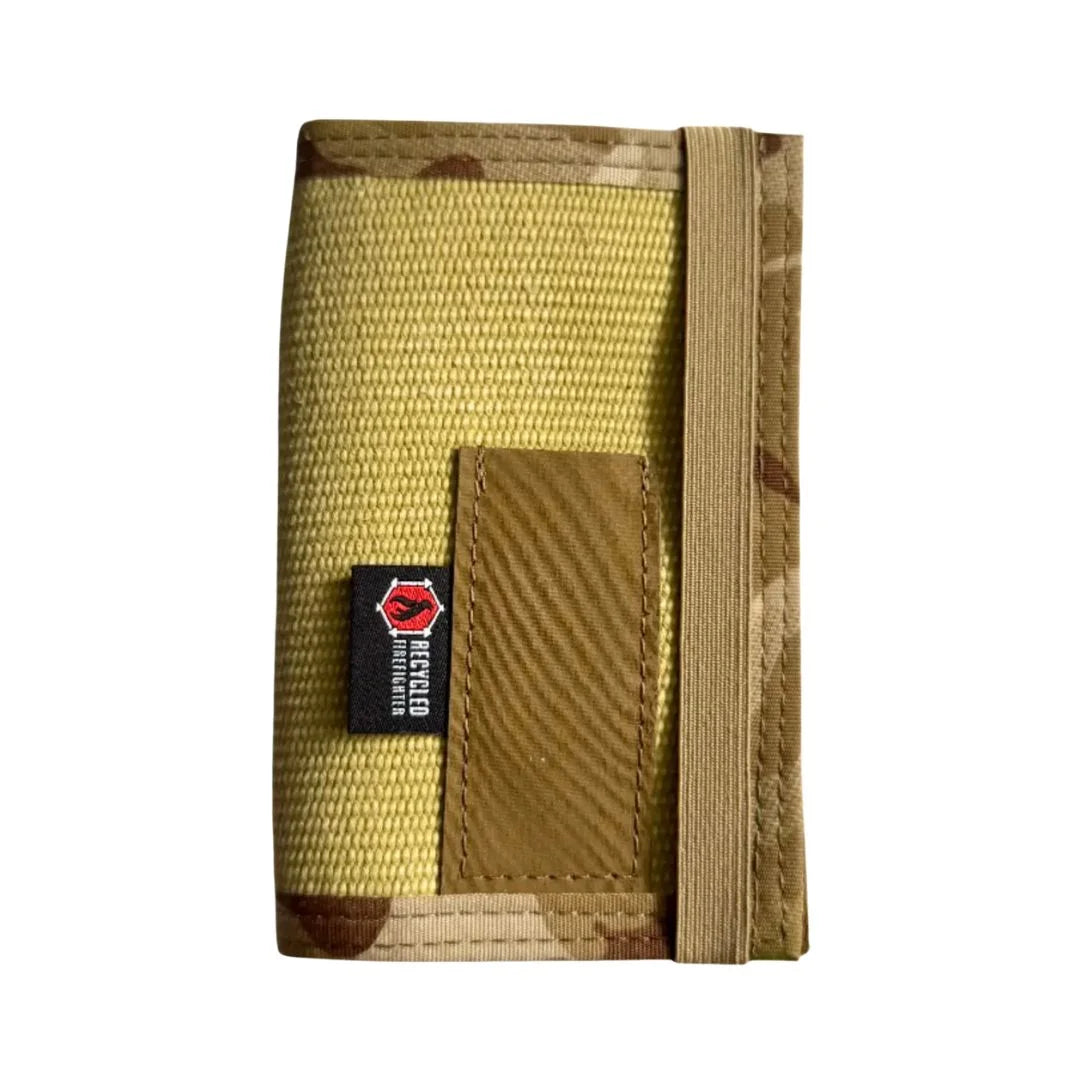 Recycled Firefighter presents the The Inspector Notebook in Tan and Desertcam. Professional design meets everyday durability.