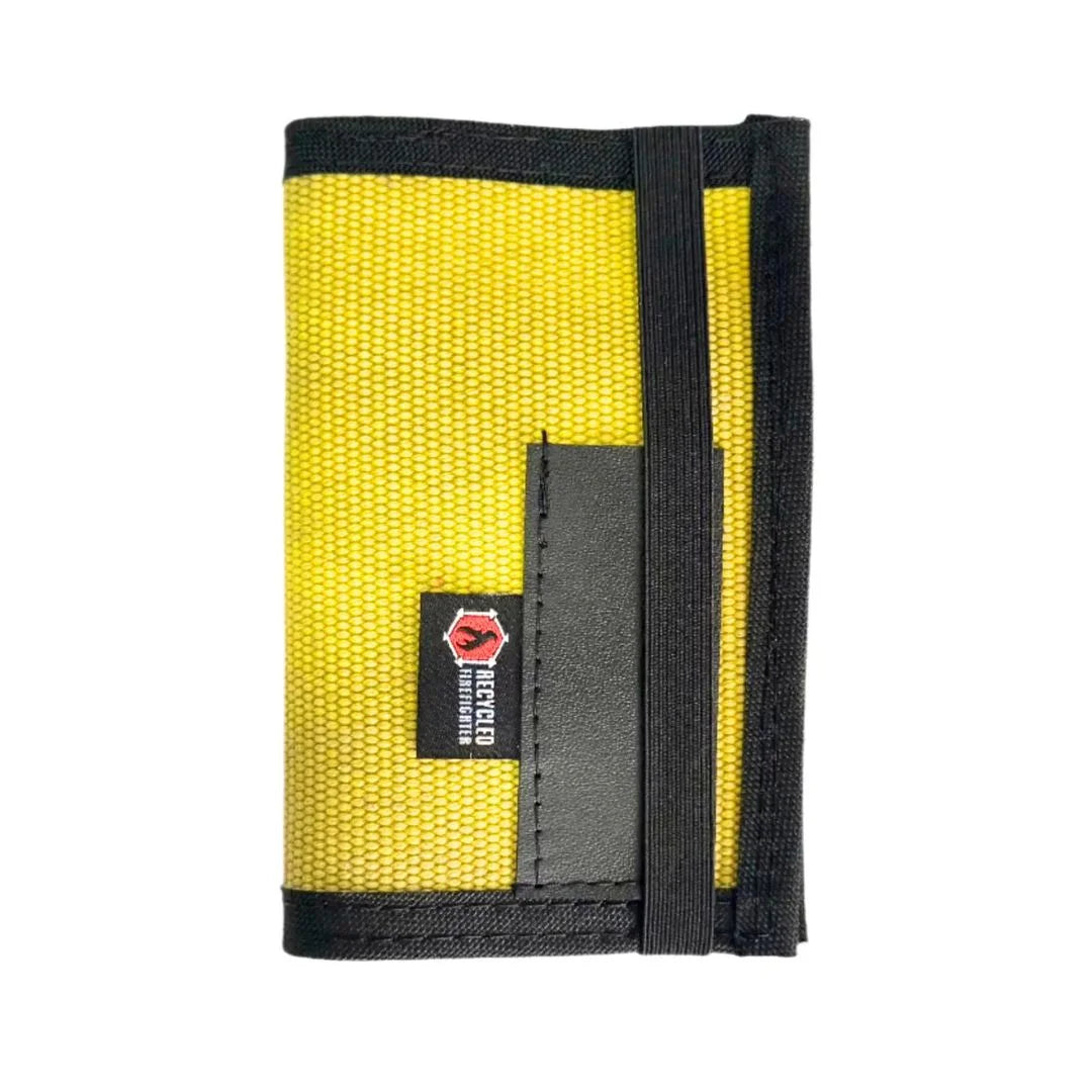 Vintage Yellow and Black The Inspector Notebook by Recycled Firefighter. Quality tactical gear celebrating first responder heritage.