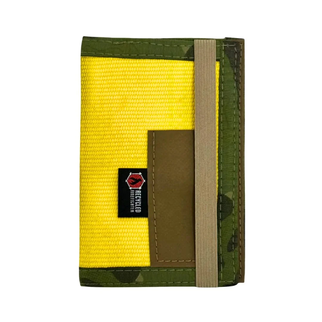 The Yellow and Multicam Tropic edition The Inspector Notebook from Recycled Firefighter. Tactical quality designed for demanding professionals.