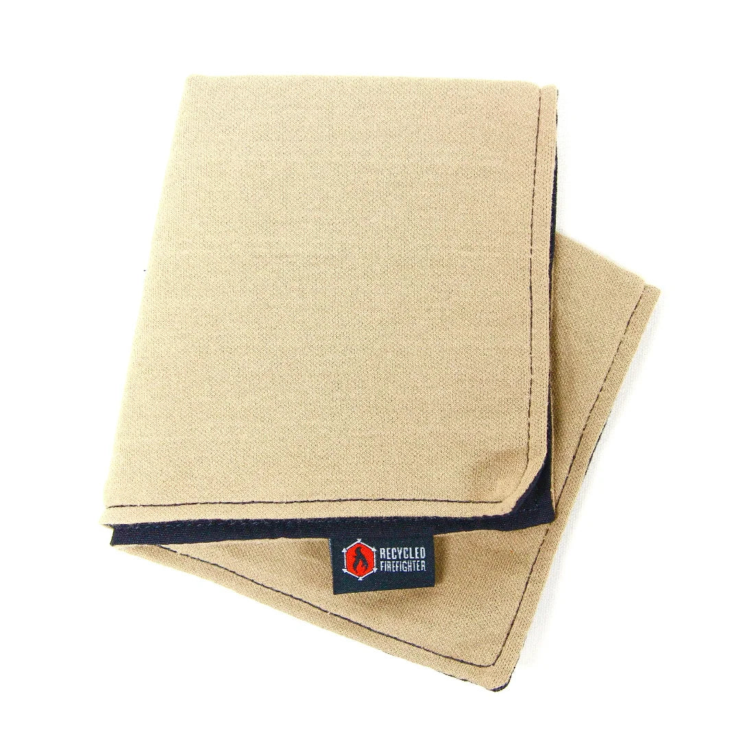 Recycled Firefighter's Khaki and Black The Probie Handkerchief. Quality tactical gear built for demanding professional use.