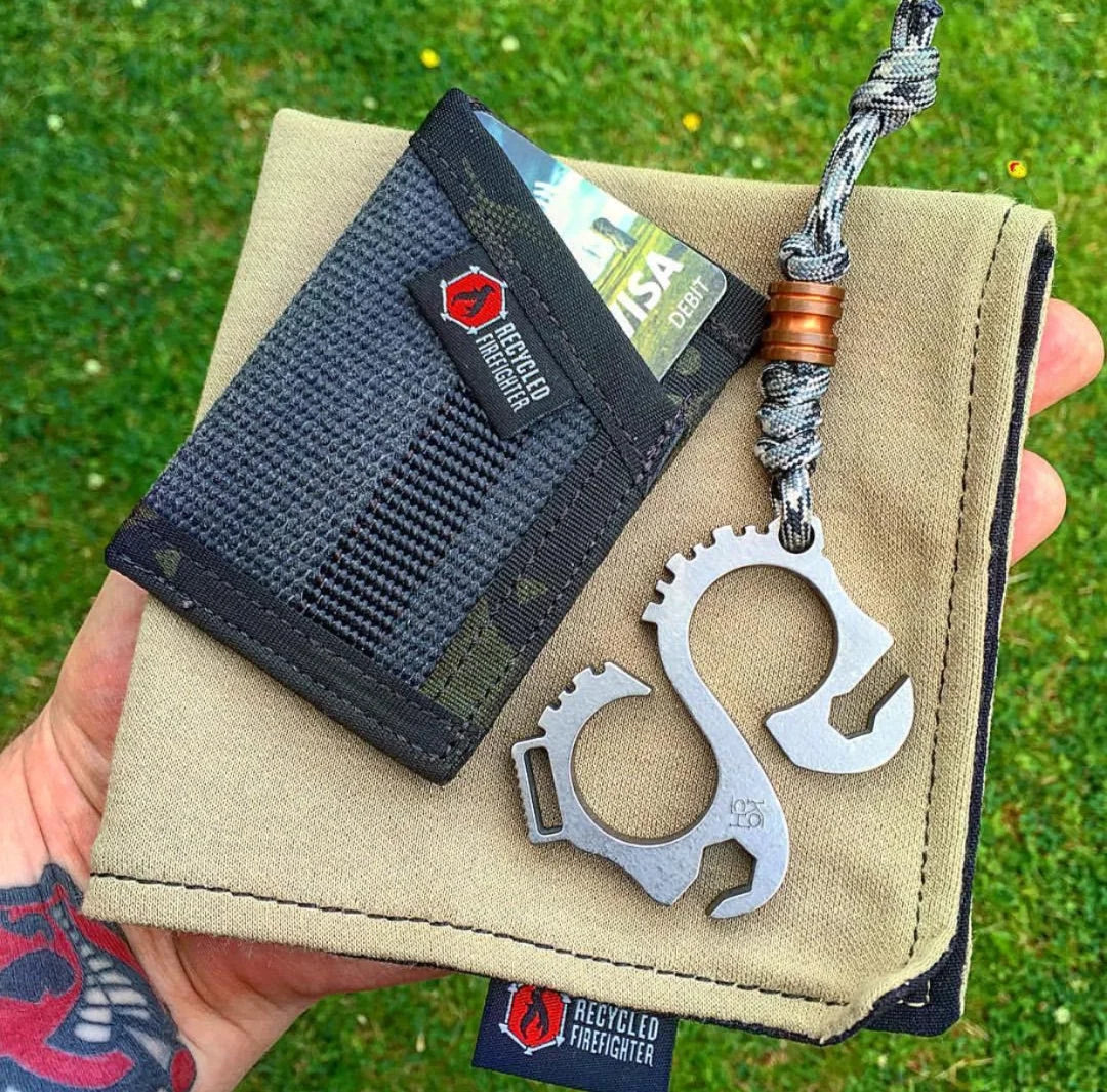 The Probie Handkerchief from Recycled Firefighter. Professional tactical construction for everyday operations.