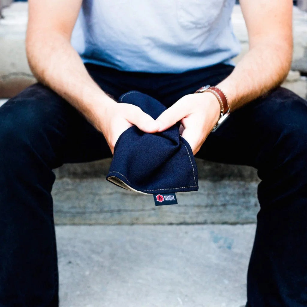 The Probie Handkerchief from Recycled Firefighter. Professional tactical construction for everyday operations.