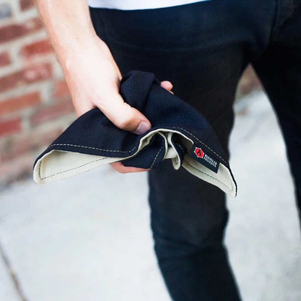 The Probie Handkerchief from Recycled Firefighter. Professional tactical construction for everyday operations.