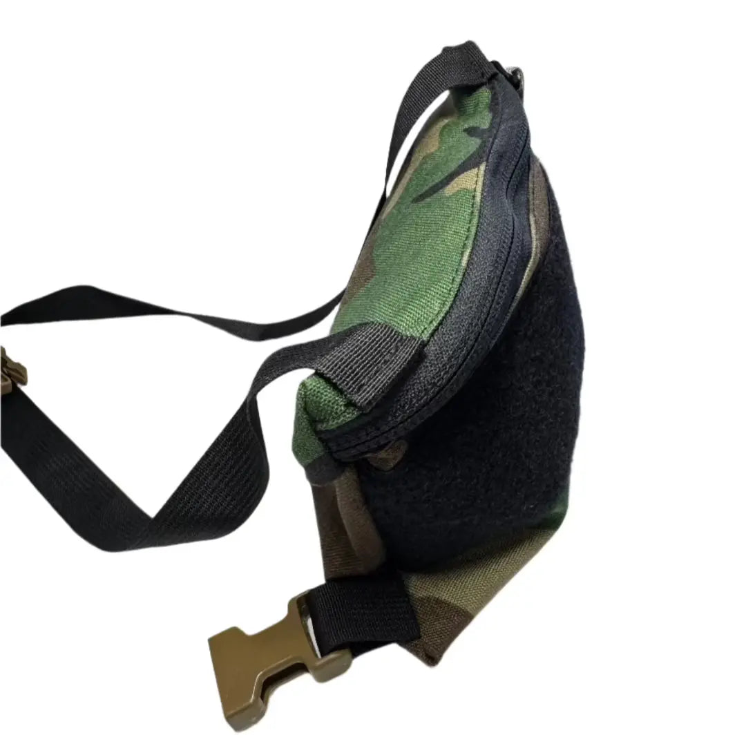 Woodland Minimalist Chest Rig in Woodland Minimalist Chest Rig by Recycled Firefighter. Durable professional gear for tactical applications.