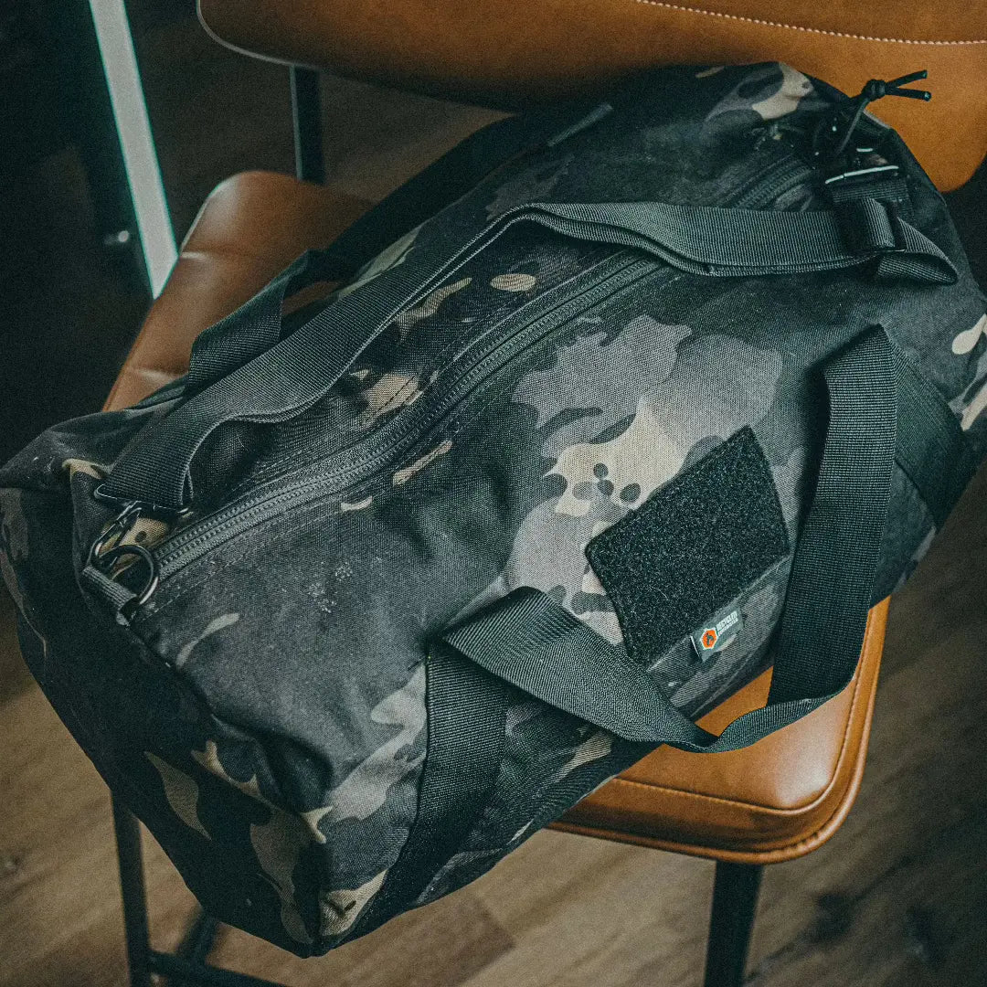 Barrel Duffle Bag 500D by Recycled Firefighter - MCAMBLK. Reliable tactical gear for professional daily operations.