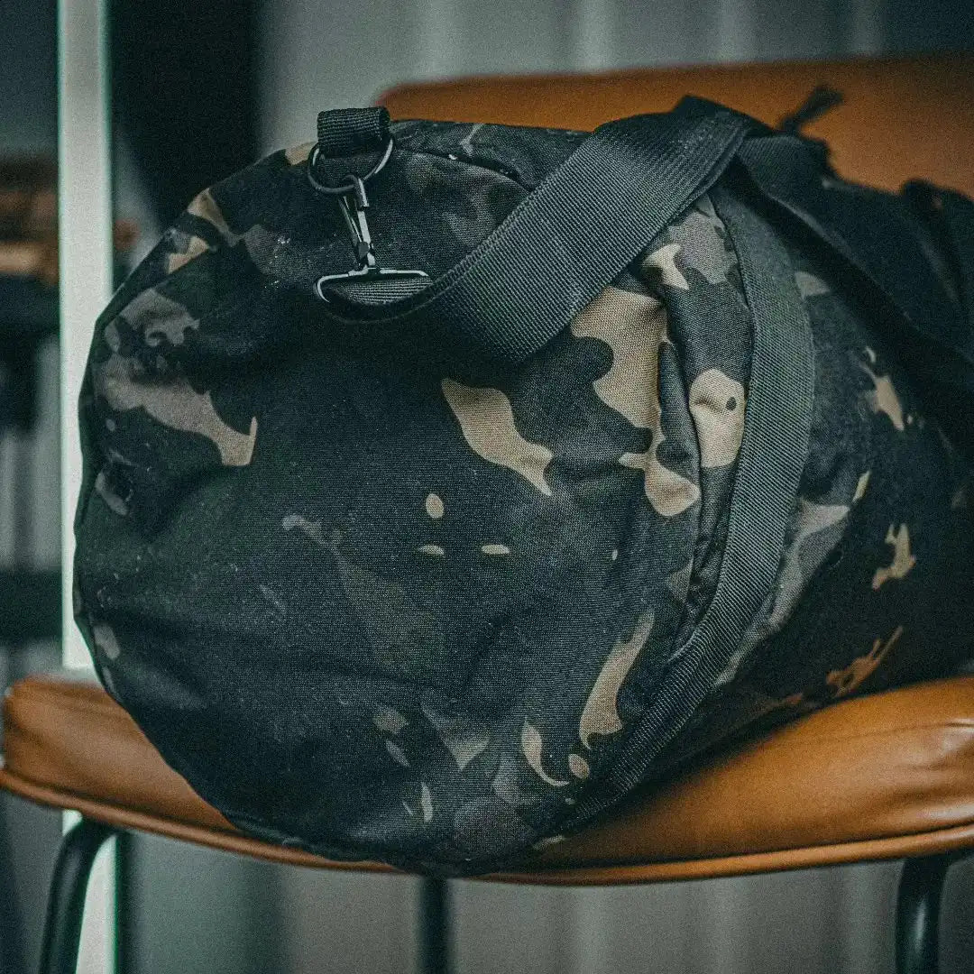 Barrel Duffle Bag 500D by Recycled Firefighter - MCAMBLK. Reliable tactical gear for professional daily operations.