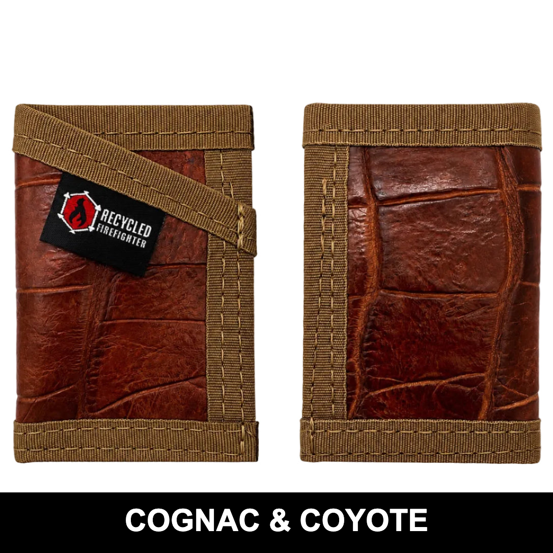 Sergeant Wallet Slim Gator - COGNAC & COYOTE