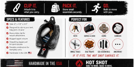 Hot Shot - Ranger - Keychain Pouch - Recycled Firefighter - view 3