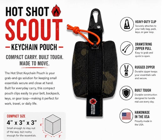 Hot Shot - Scout - Keychain Pouch - Recycled Firefighter - view 2