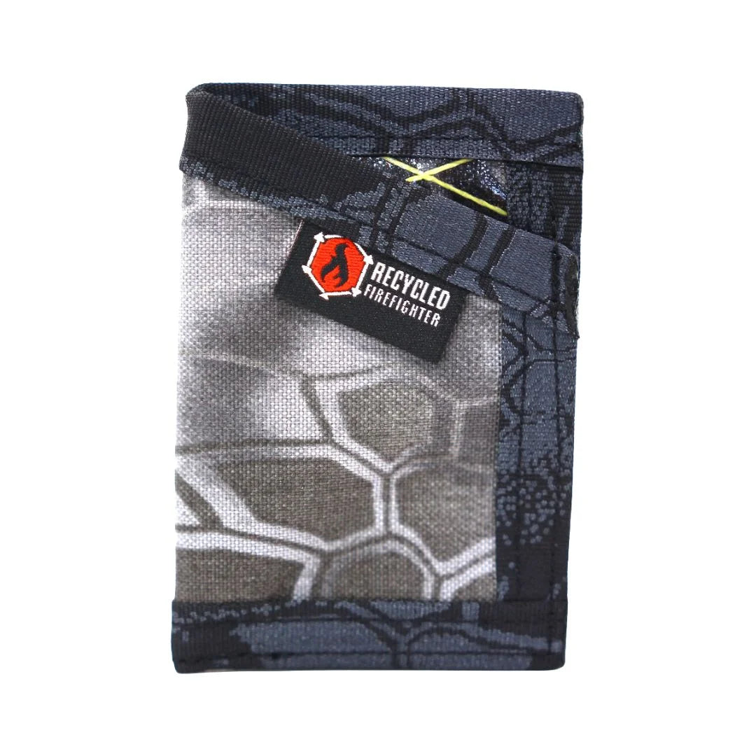 Raid and typhon X-Pac Sergeant Wallet by Recycled Firefighter. Advanced camouflage patterns merge in lightweight design.