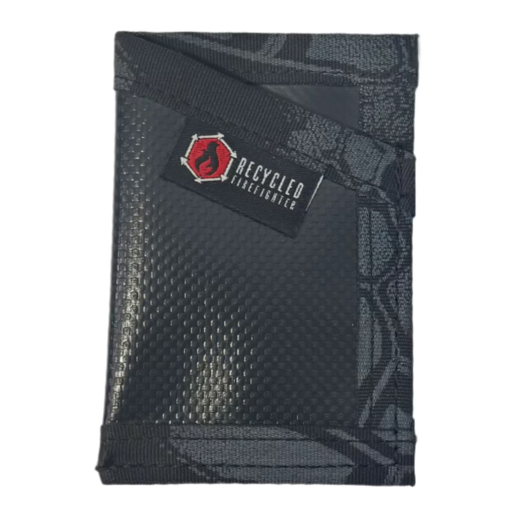 the sergeant wallet black vinyl and typhon with white background recycledfirefighter