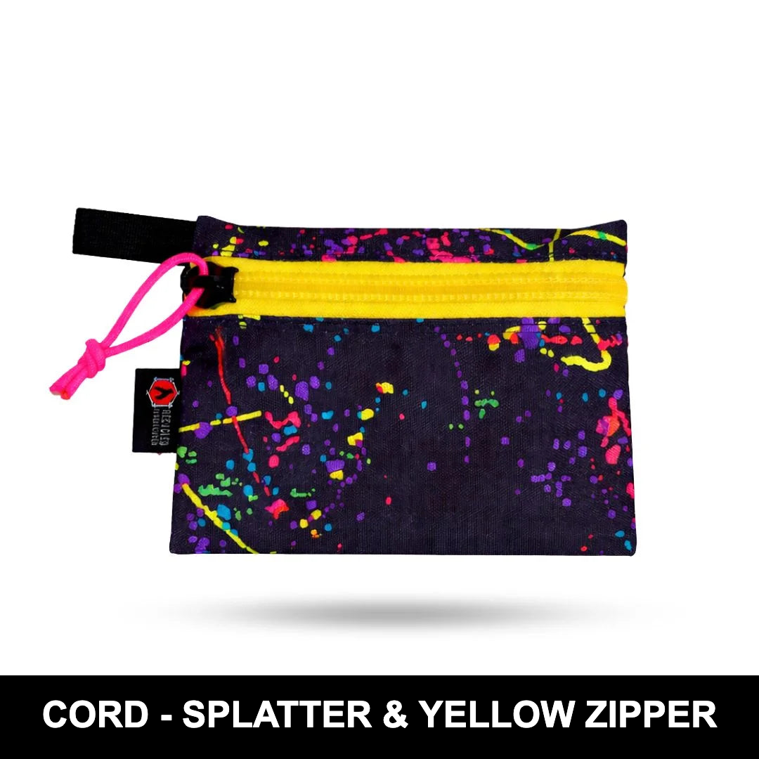 Truckie Medium - CORD - SPLATTER & YELLOW ZIPPER