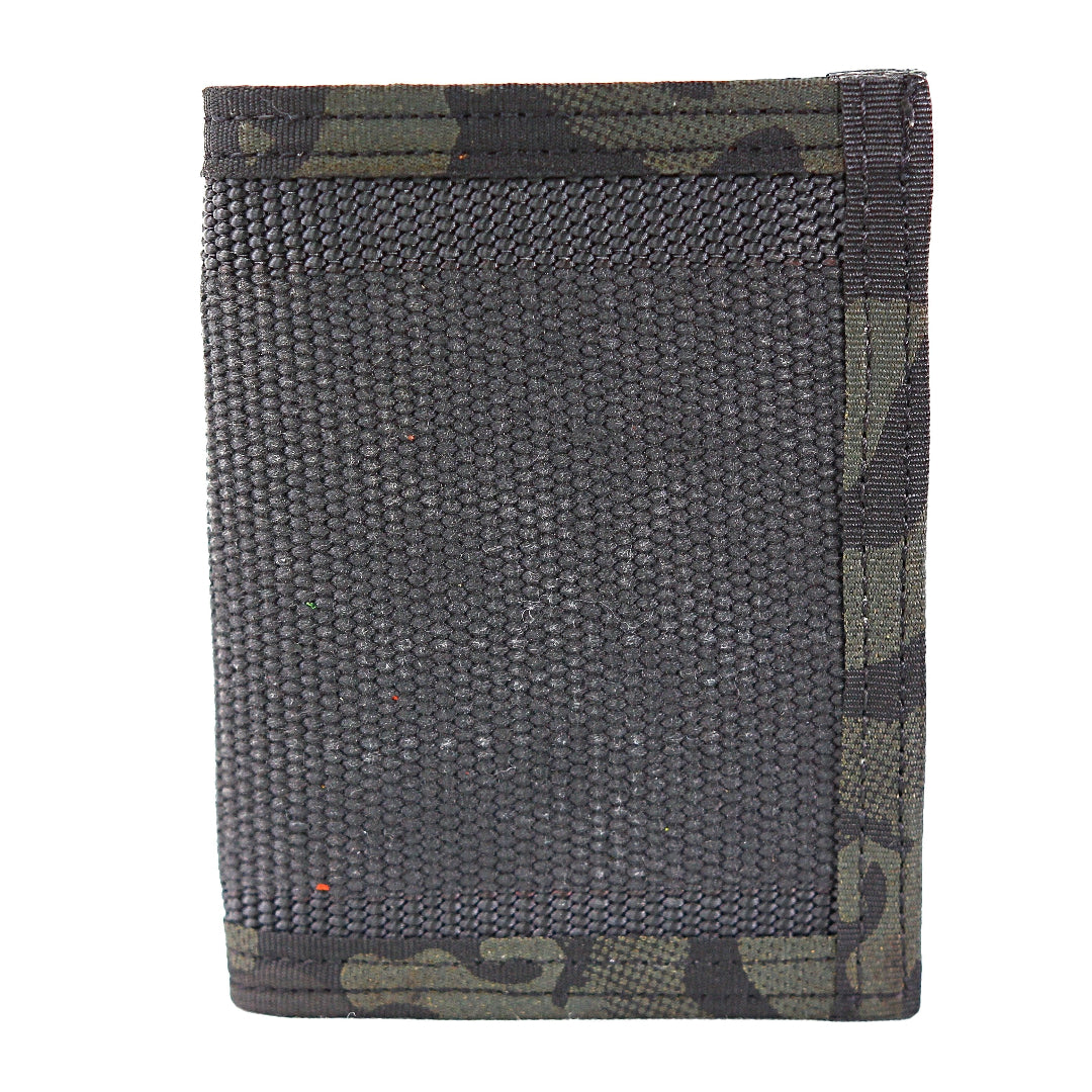 Captain Wallet Recycledfirefighter Mens Bifold Black & Multicamblack