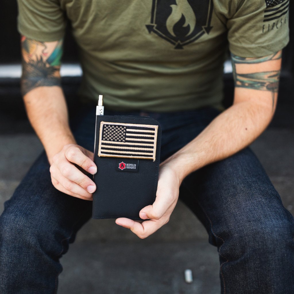 Field Notes Wallet Hypalon Black Recycledfirefighter