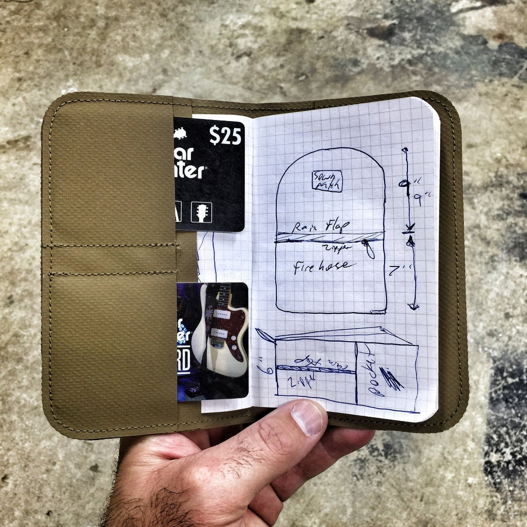 Field Notes Wallet Hypalon Coyote Recycledfirefighter