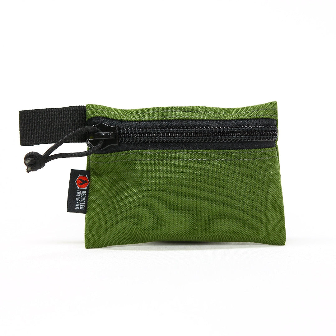 Flat Zippered Gear Pouch Small Recycledfirefighter Olive Drab