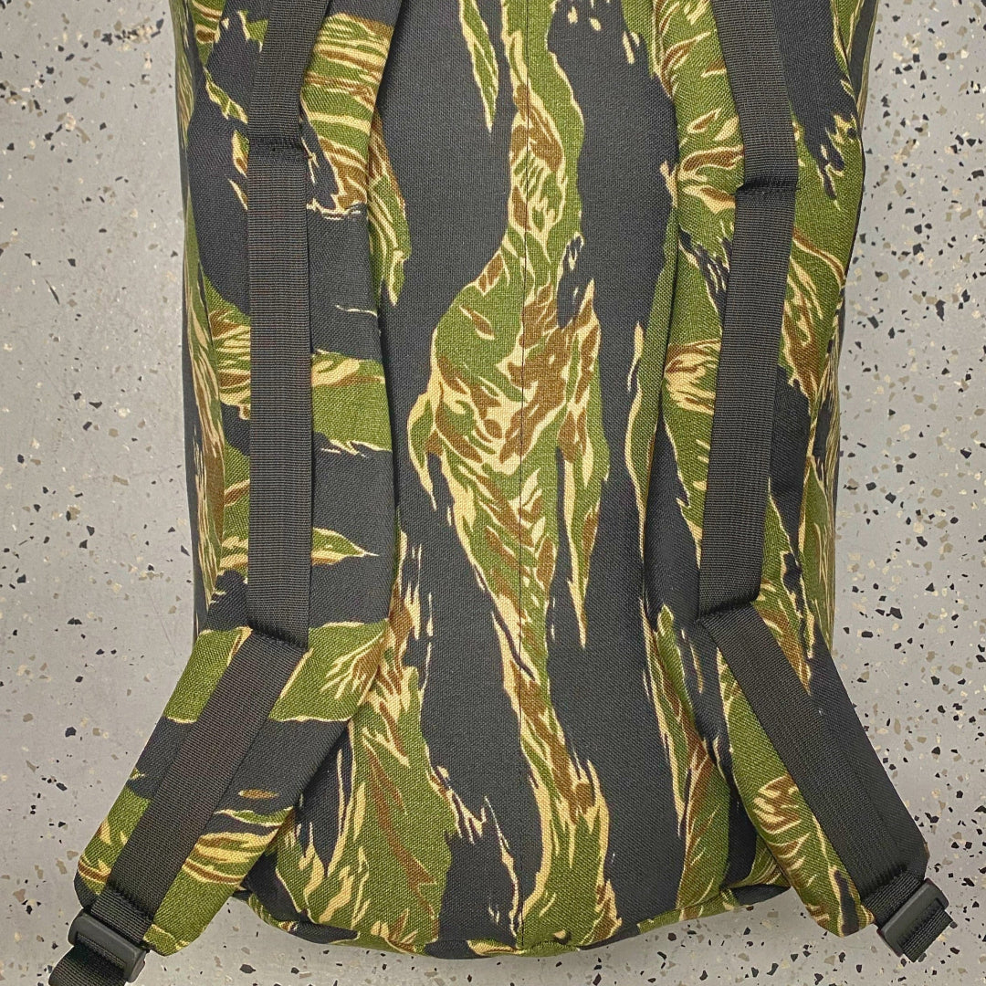 Roll Top Duffle Backpack Recycled Firefighter