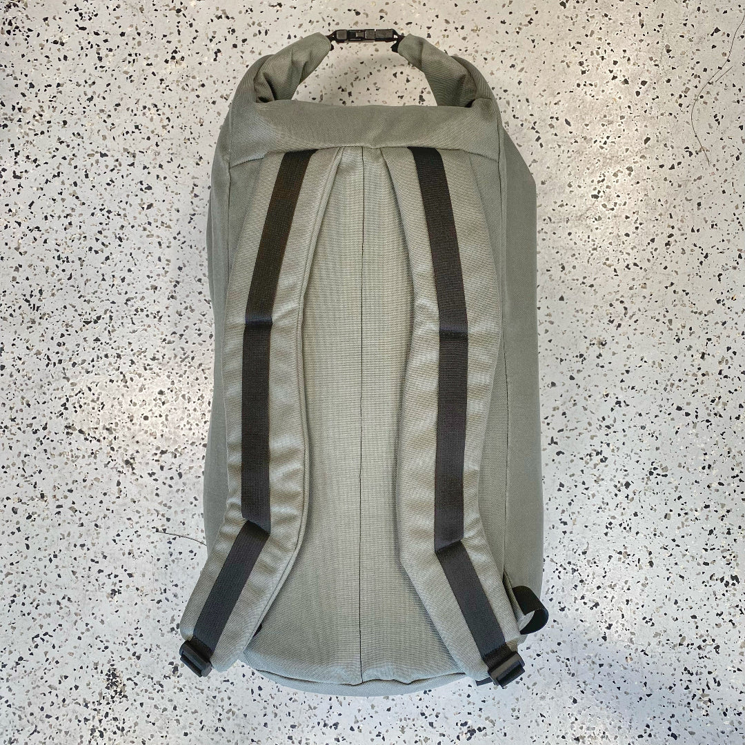 FOLIAGE Roll Top Duffle Backpack Recycled Firefighter