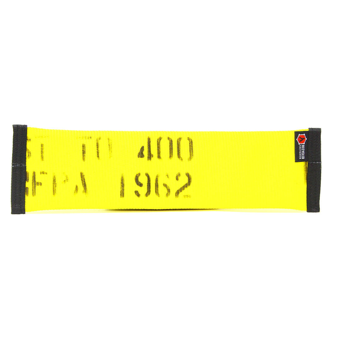 YELLOW Recycled Fire Hose Dog Fetch Toy - Regular DOG TOY Recycled Firefighter