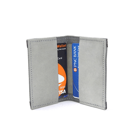 Rookie Wallet Combat Boot Leather from Recycled Firefighter. Durable gear designed for first responders and tactical professionals.